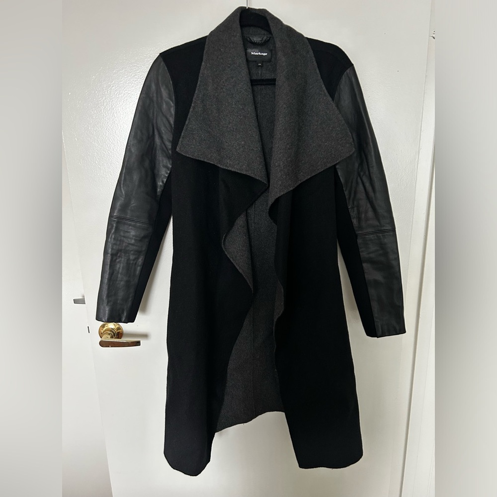 Mackage Vane Waterfall Collar Wool-Blend Coat - image 5